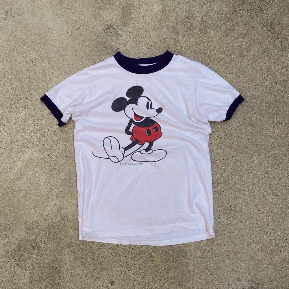 Vintage VTG 80’s 90’s Disney Mickey Mouse Single Stitch Graphic T-Shirt